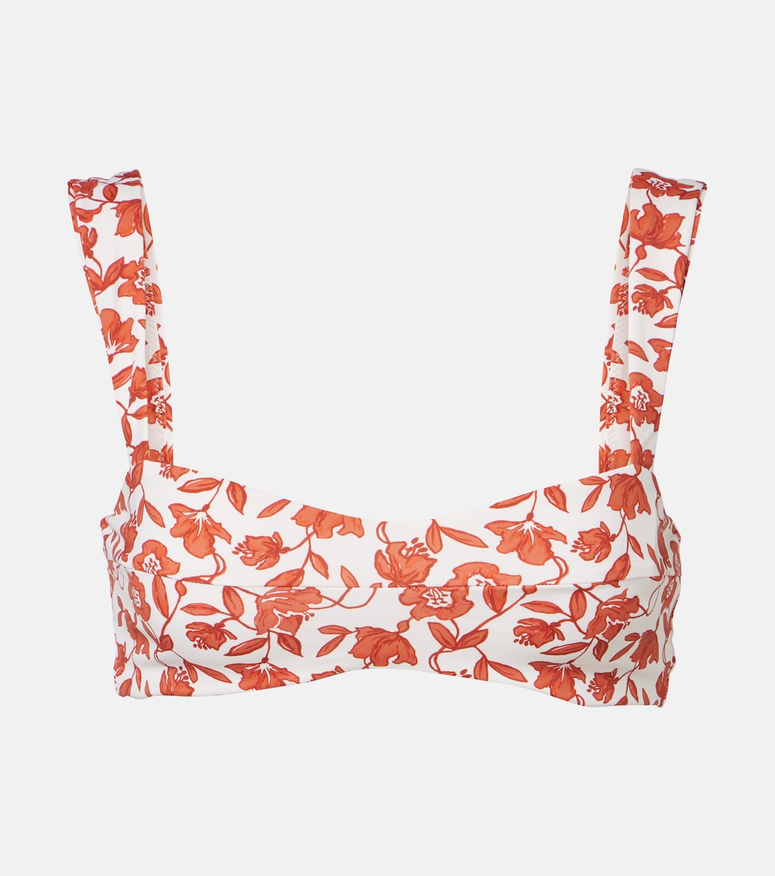 Chloe floral bandean bikini top | SIR