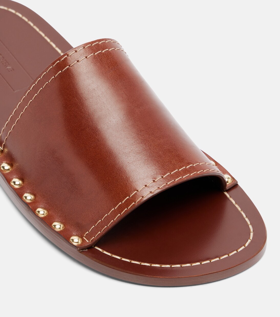 Studded leather slides | Toteme