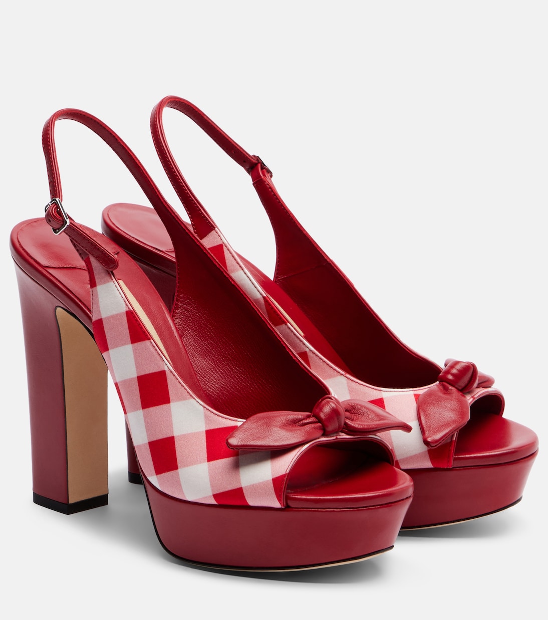 Ziva checked peep-toe pumps | Jimmy Choo