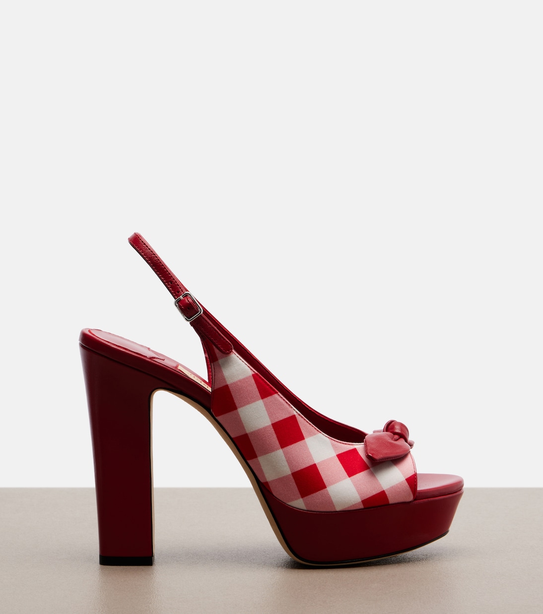 Ziva checked peep-toe pumps | Jimmy Choo