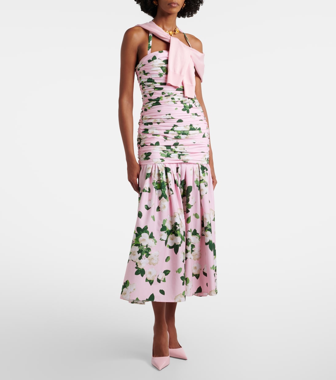 Bedrucktes Midikleid aus Jersey | Carolina Herrera