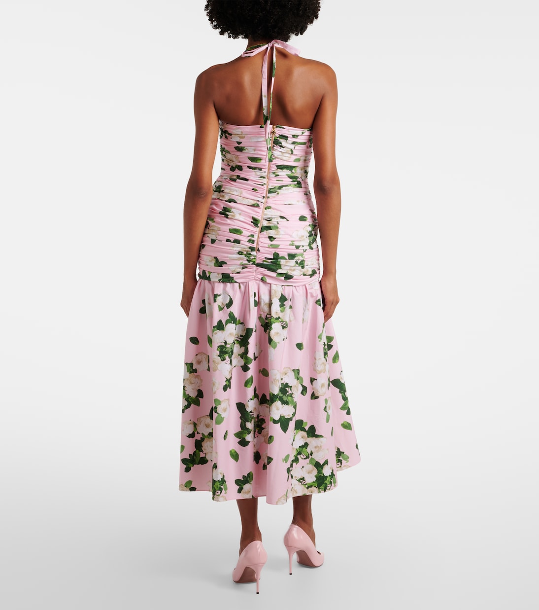 Bedrucktes Midikleid aus Jersey | Carolina Herrera