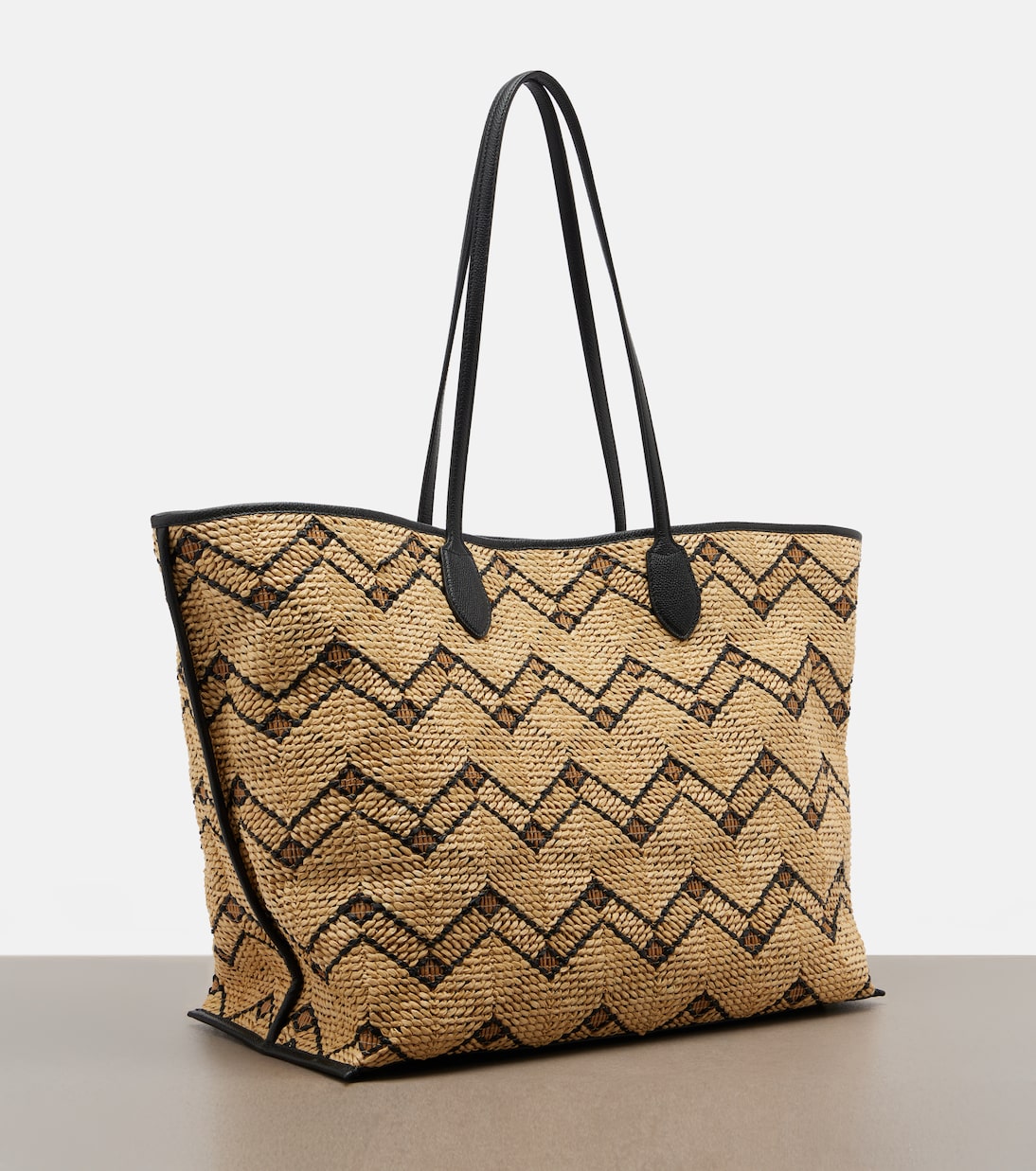 VLogo Large raffia tote bag | Valentino Garavani