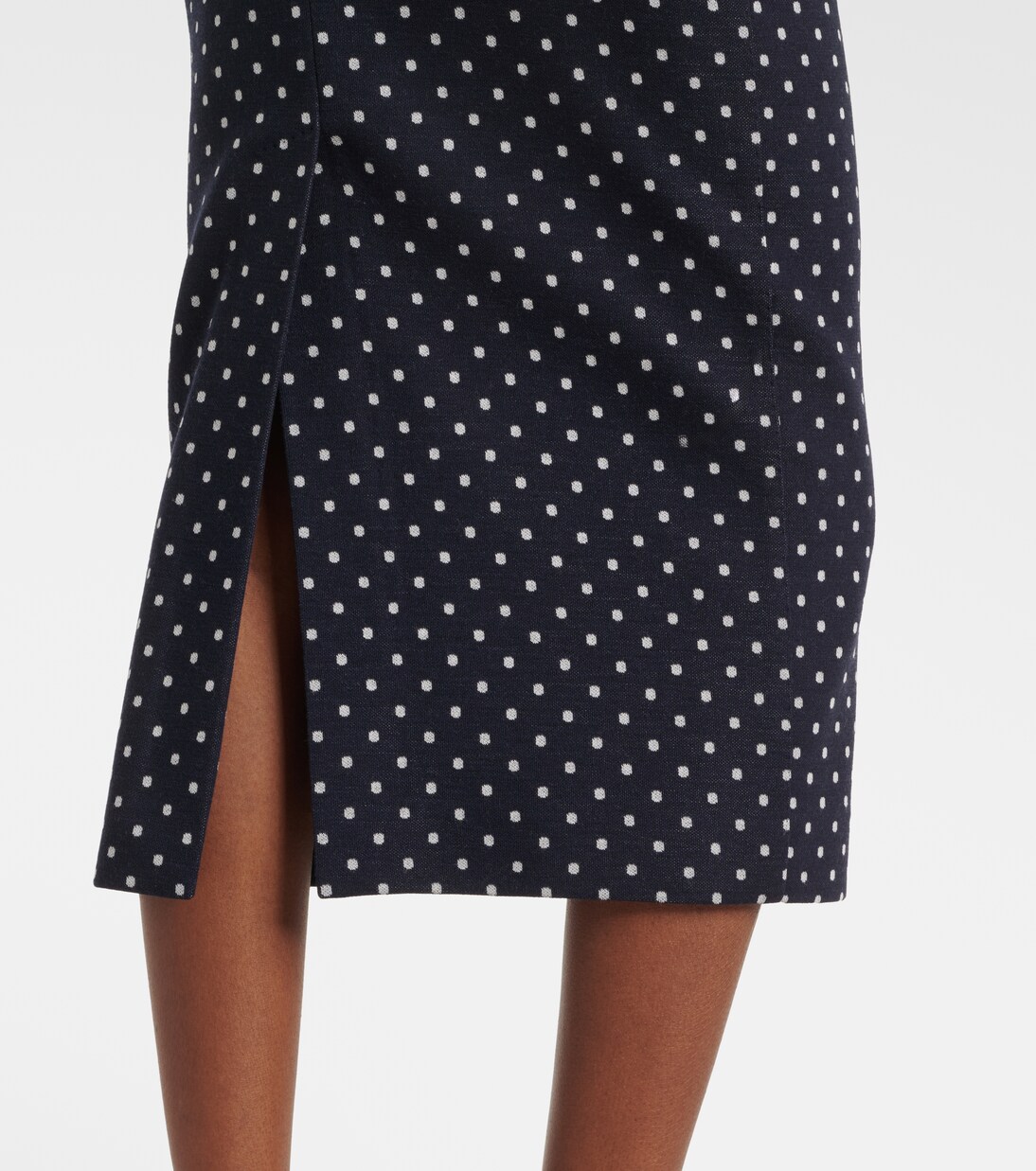 Polka-dot jersey midi skirt | Max Mara