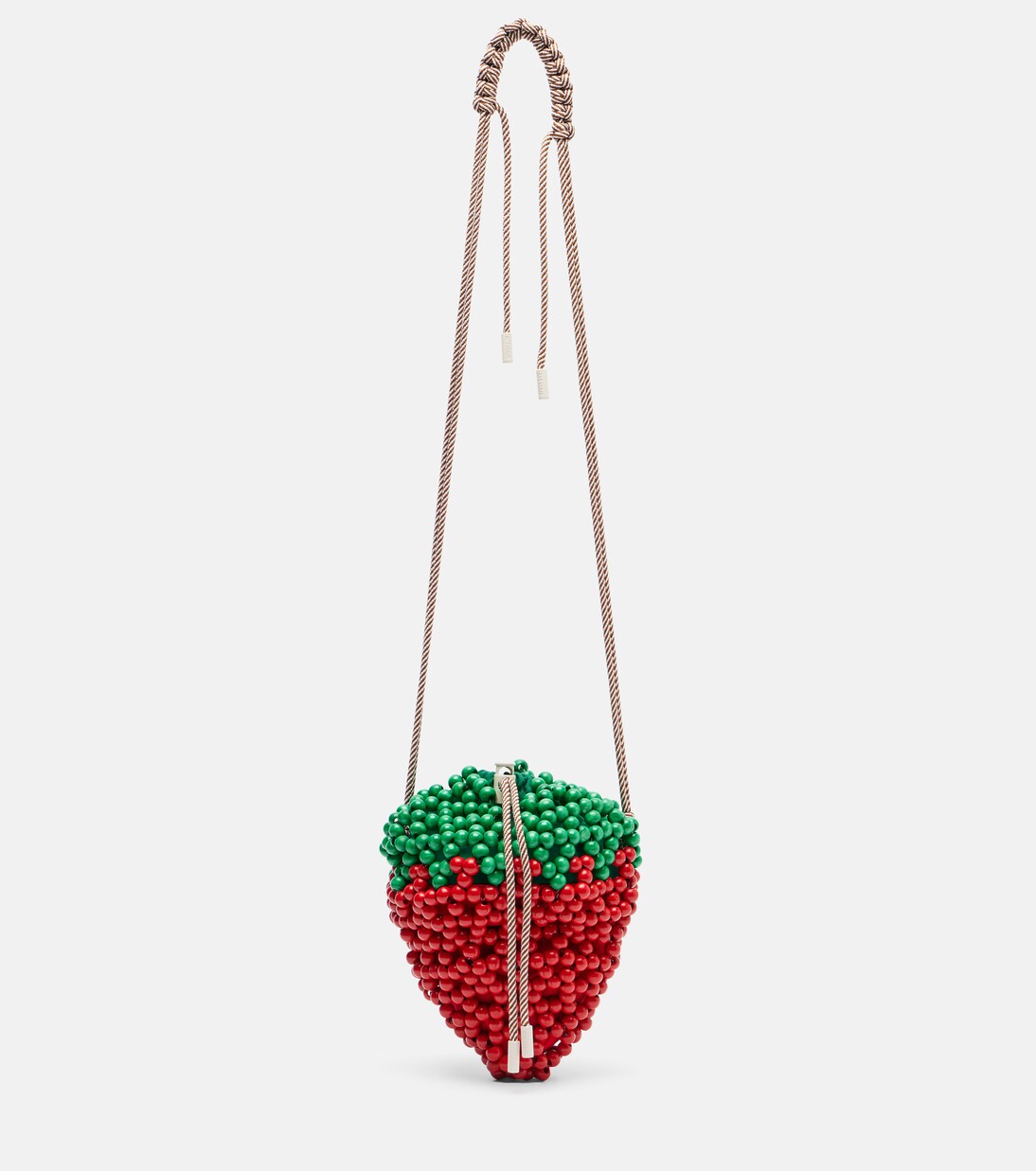 Sac à bandoulière Strawberry Mini en perles | Alémais