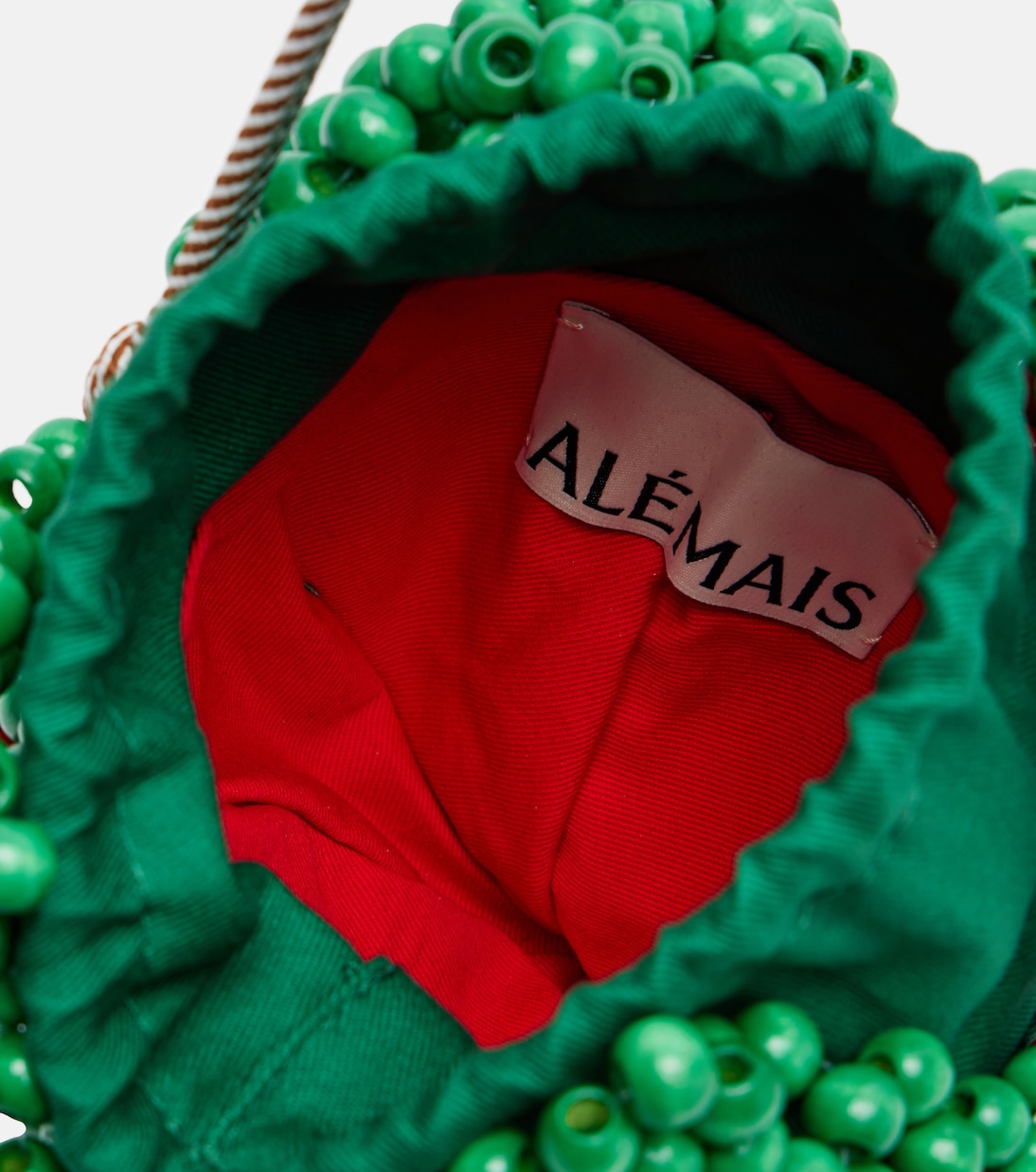 Sac à bandoulière Strawberry Mini en perles | Alémais