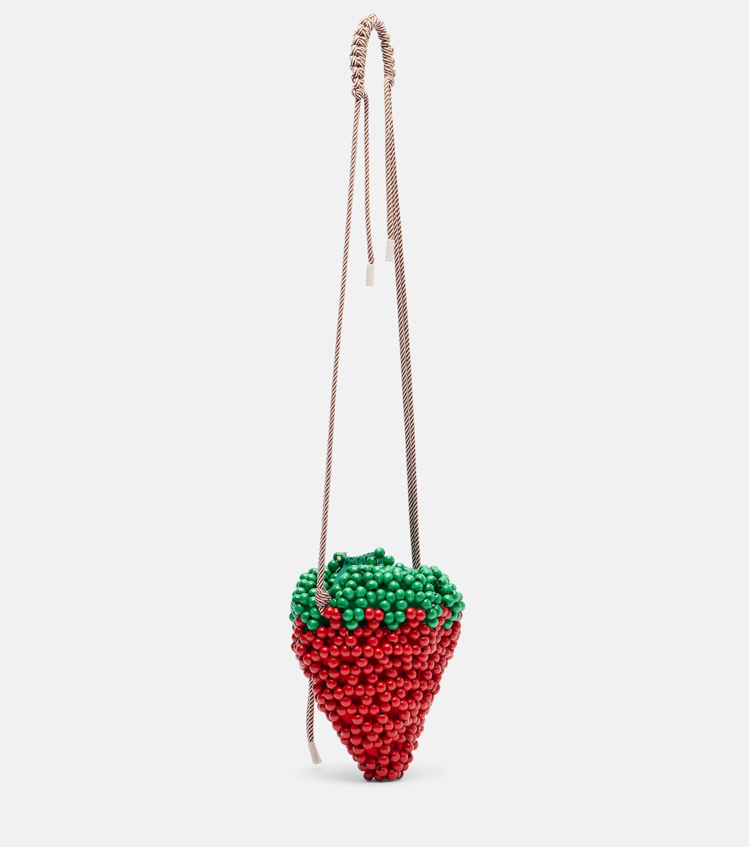 Sac à bandoulière Strawberry Mini en perles | Alémais