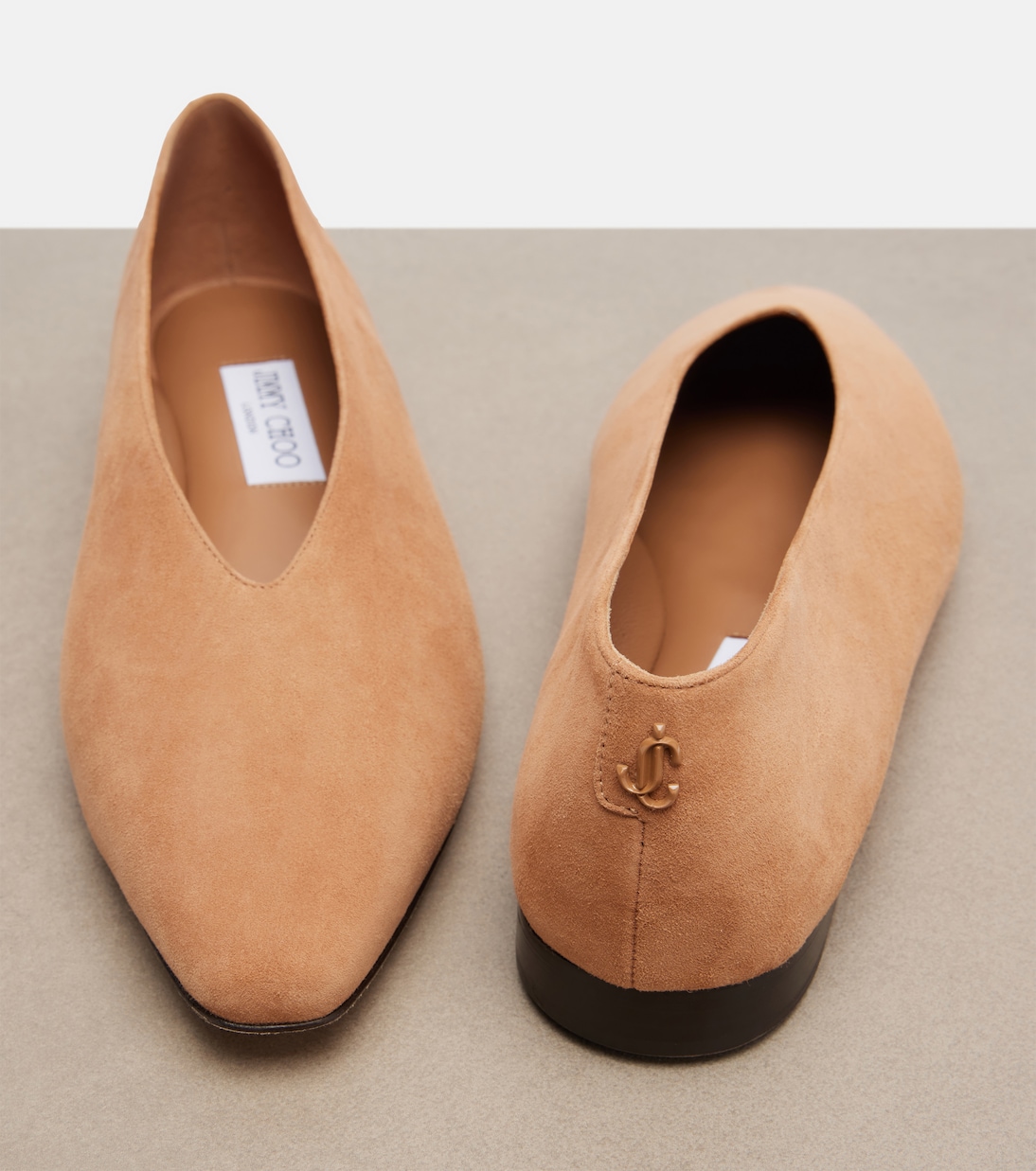 Margot suede ballet flats | Jimmy Choo