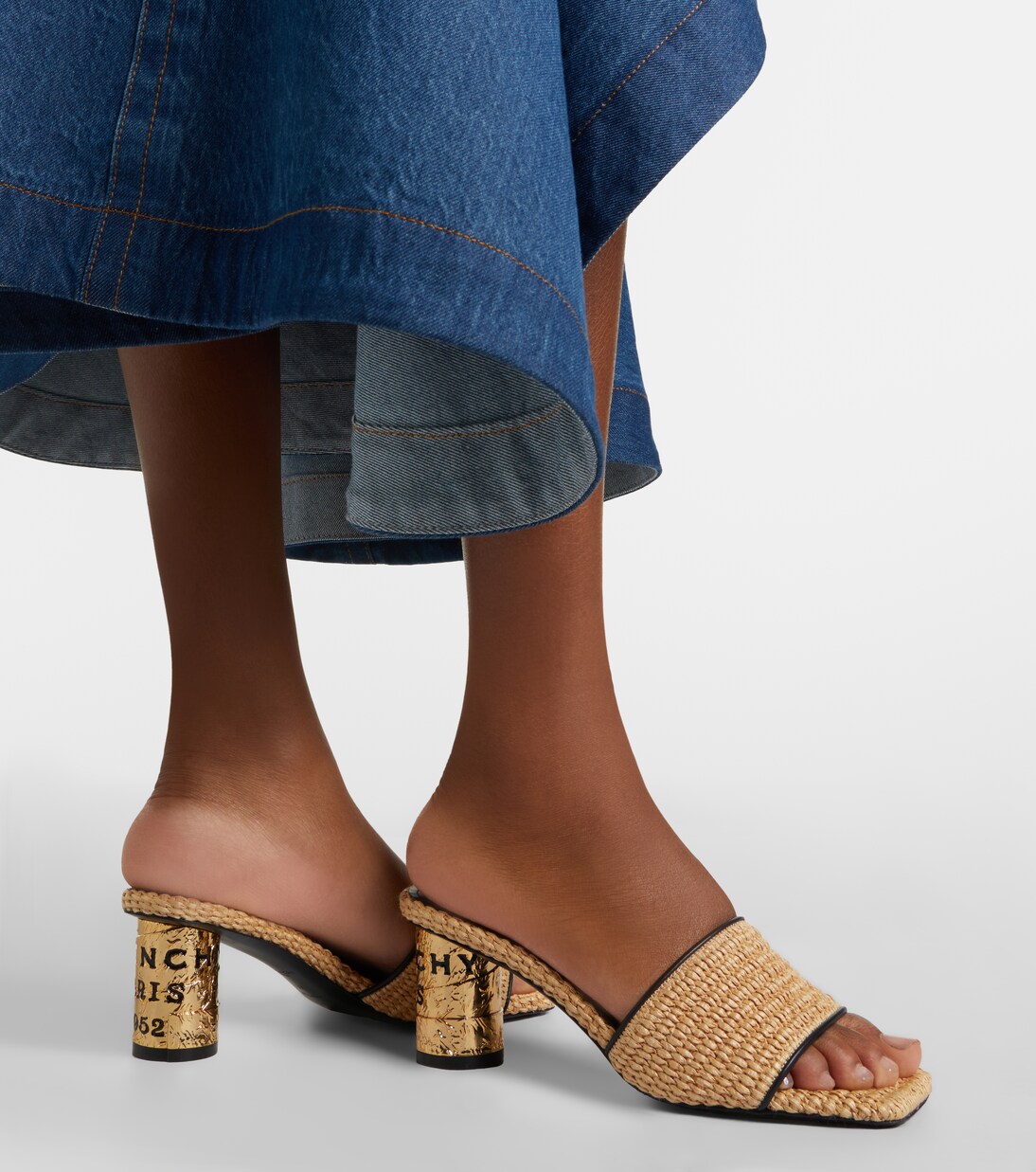 Mules Tape à effet raphia | Givenchy