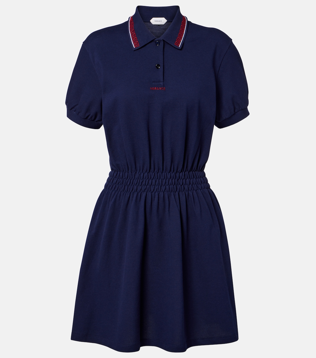 Greca cotton piqué polo dress | Versace