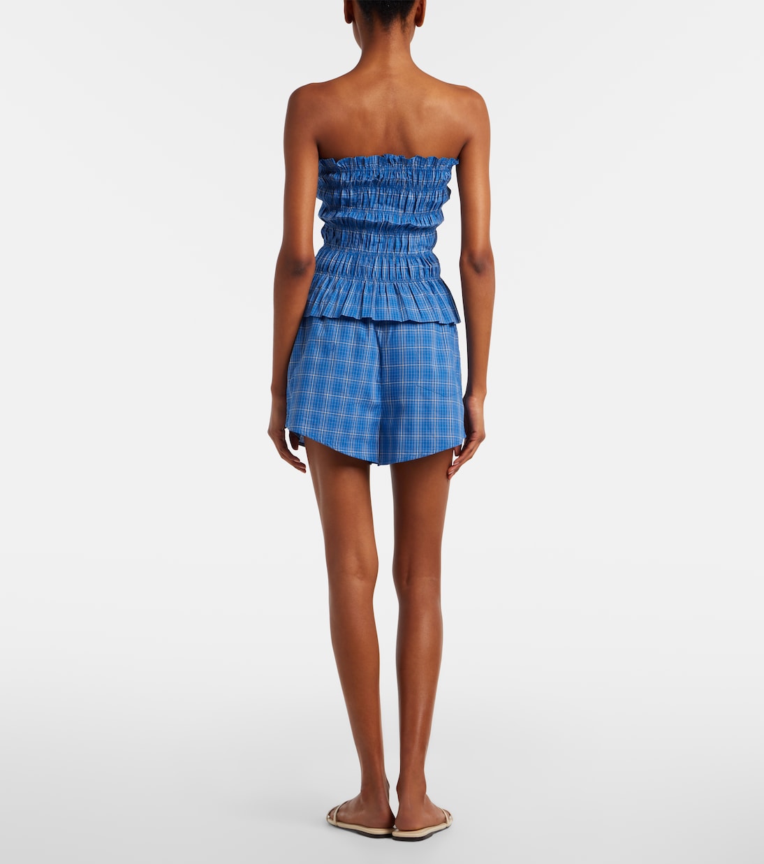 Leya plaid cotton shorts | Faithfull