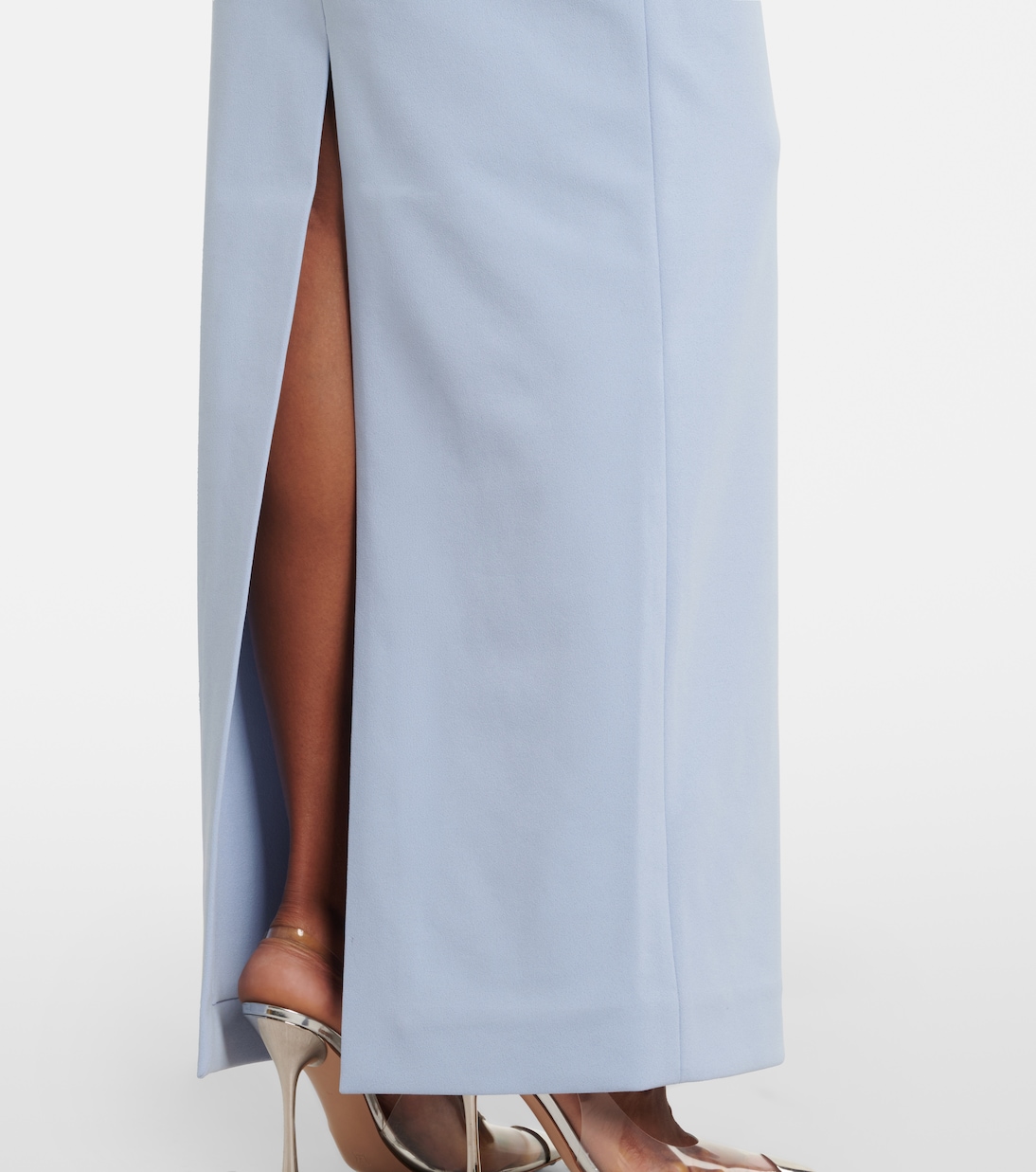 Robe Gracie asymétrique à finitions en satin | Solace London