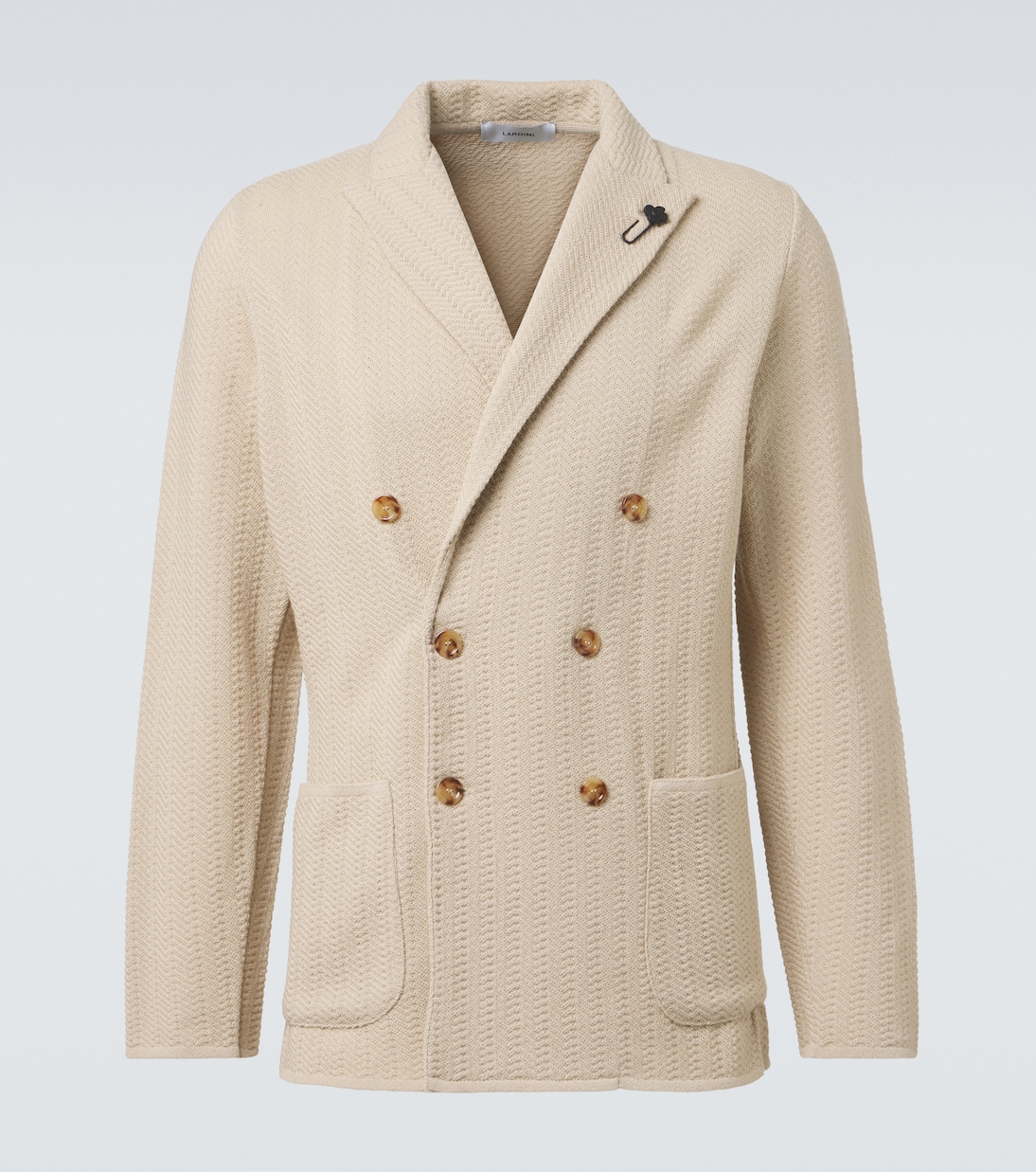 Double-breasted virgin wool blazer | Lardini