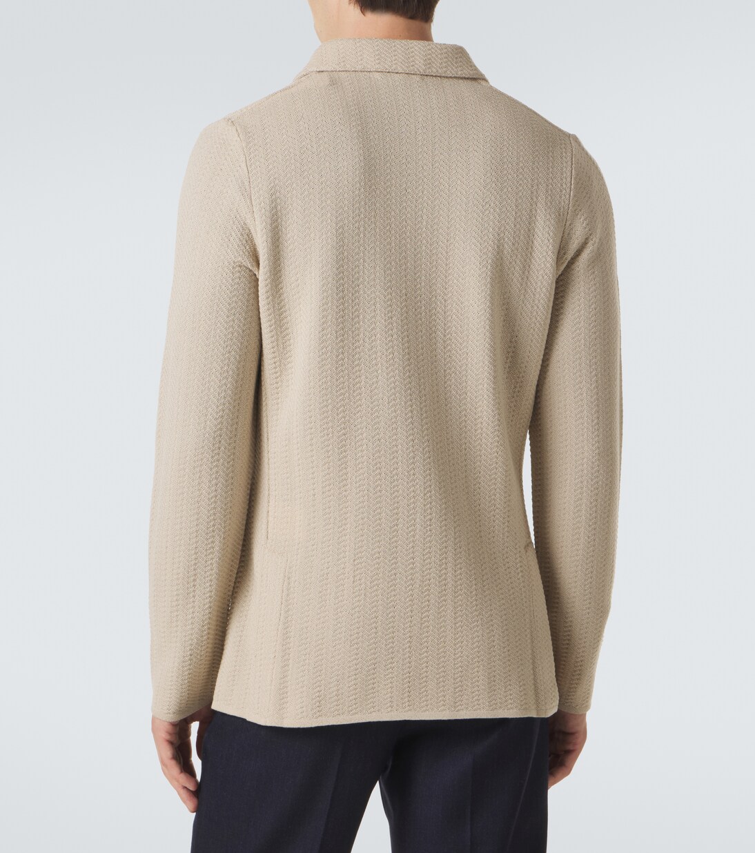 Double-breasted virgin wool blazer | Lardini
