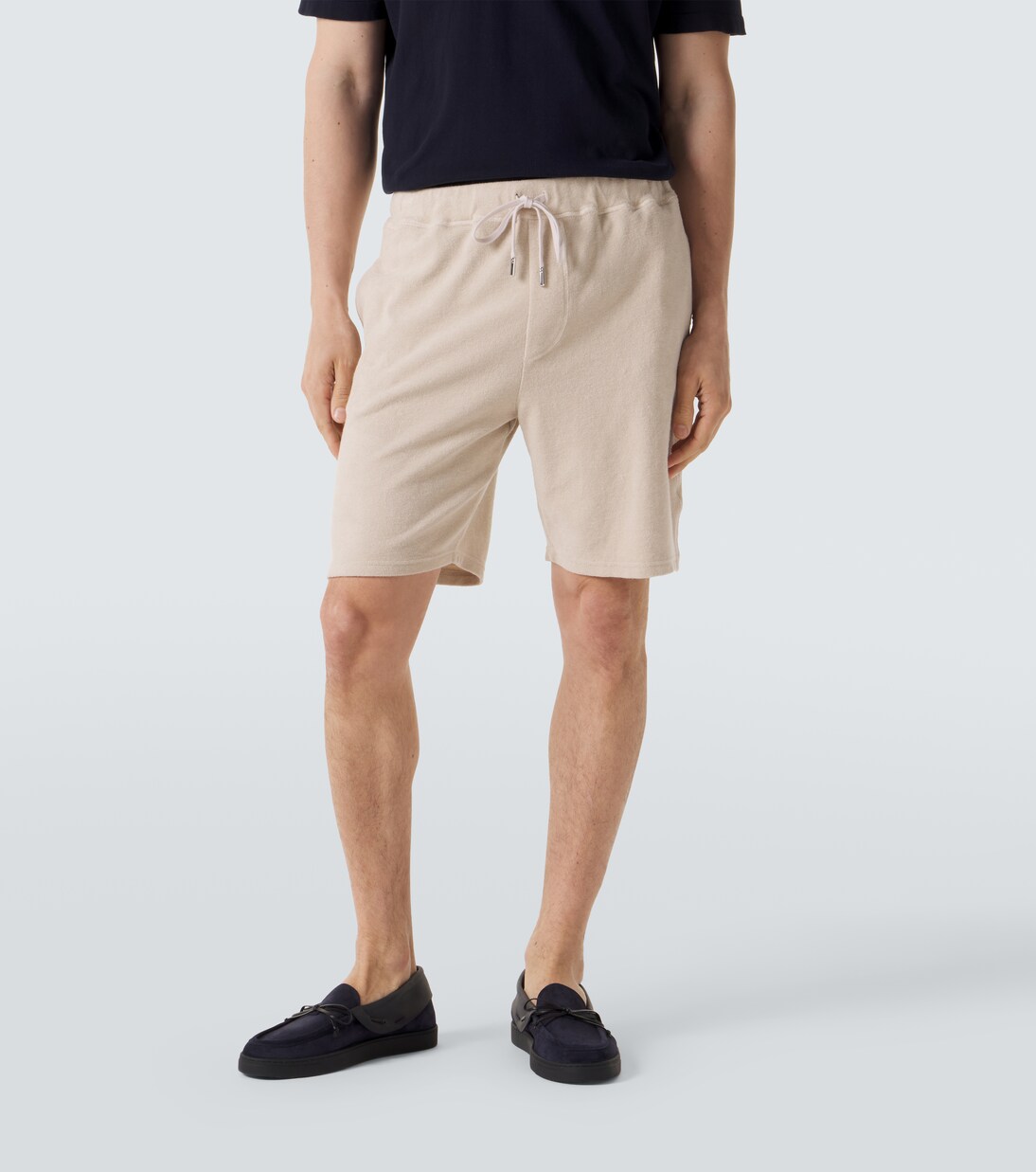 Cotton terry shorts | Fedeli