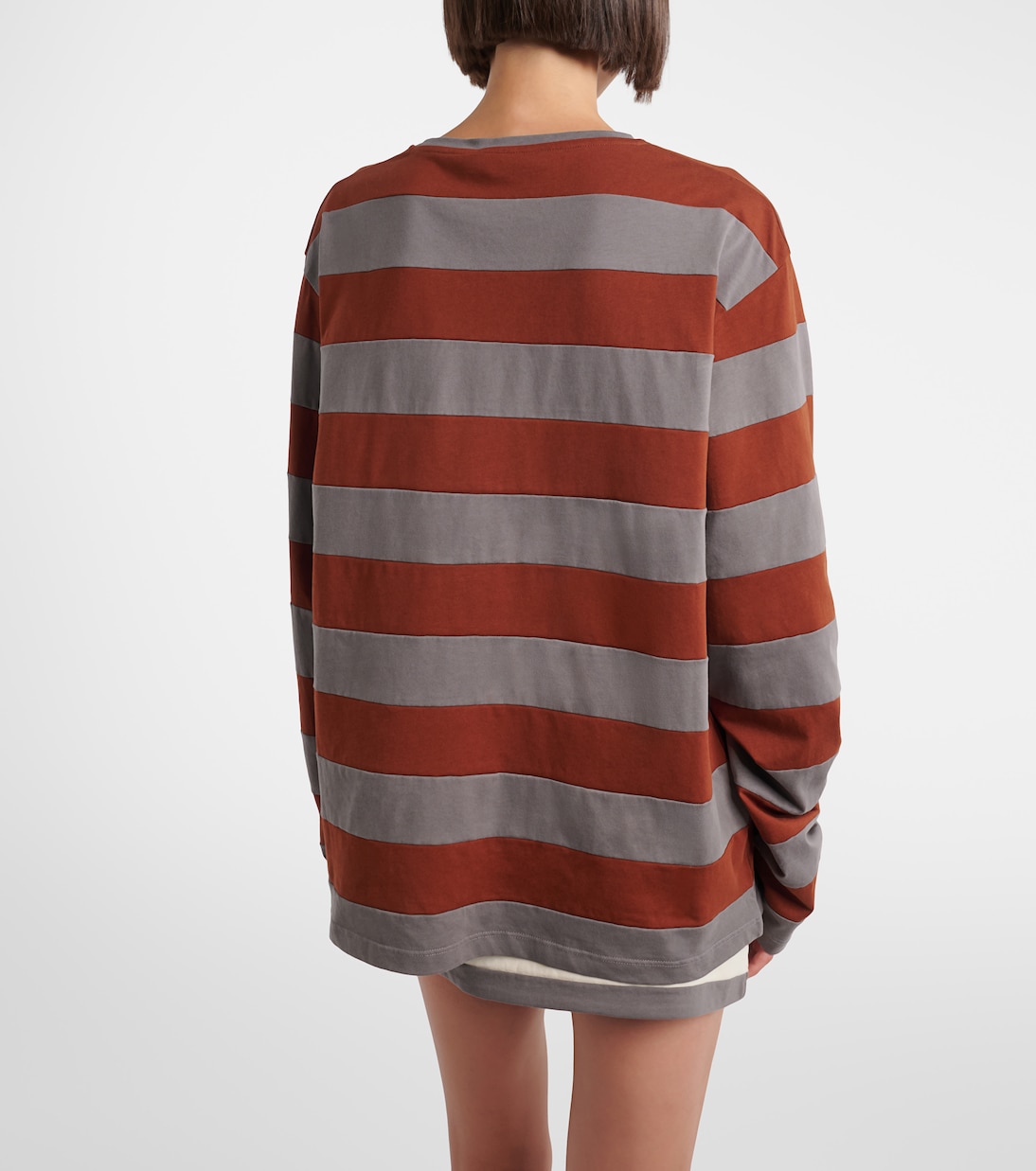 Striped cotton jersey T-shirt | Miu Miu