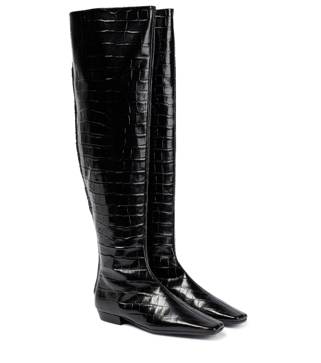 Overknee-Stiefel aus Leder | Toteme