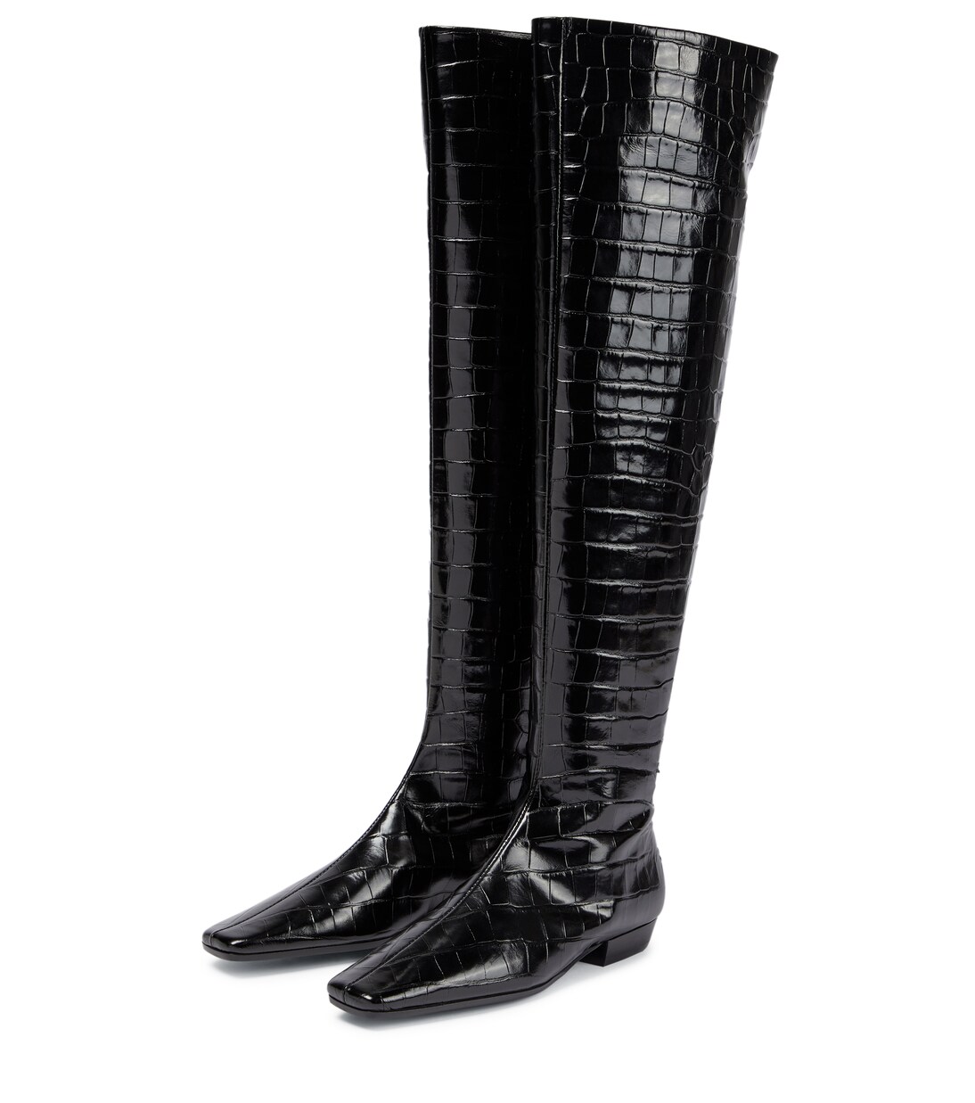 Overknee-Stiefel aus Leder | Toteme