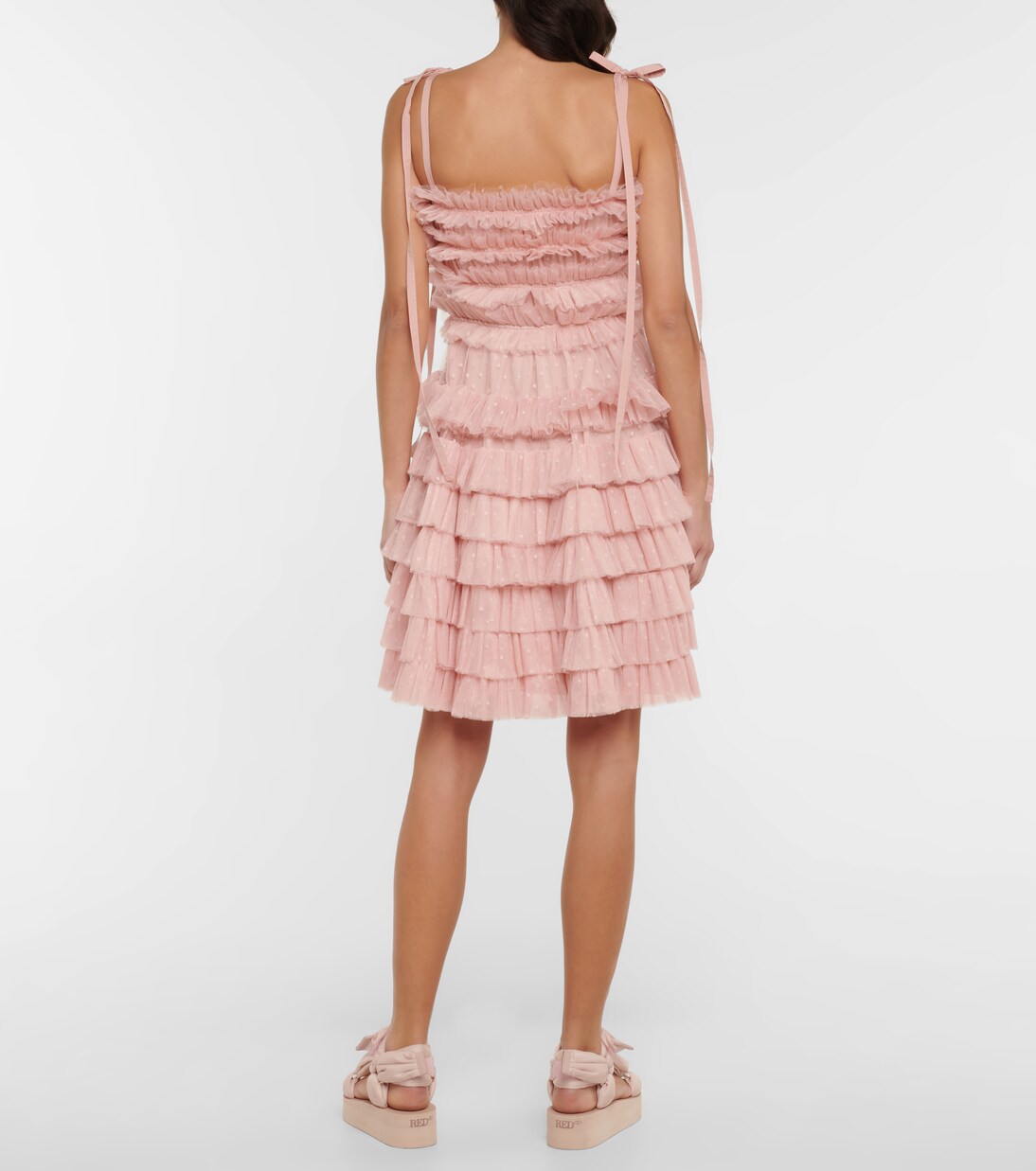 Robe en tulle à plumetis | REDValentino