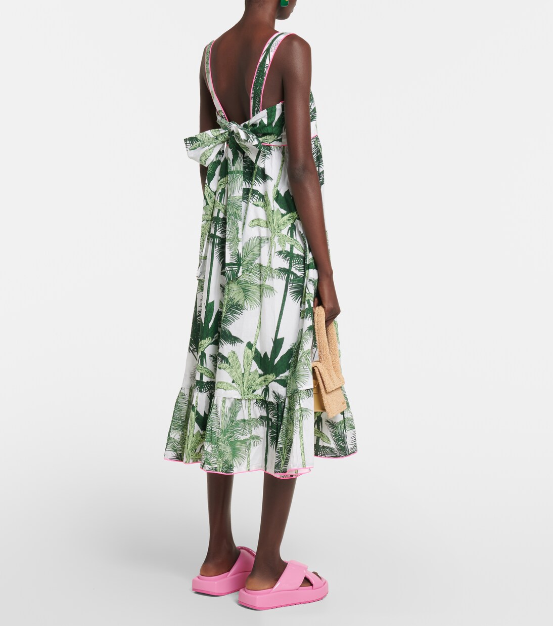 Robe midi imprimée en coton | Juliet Dunn