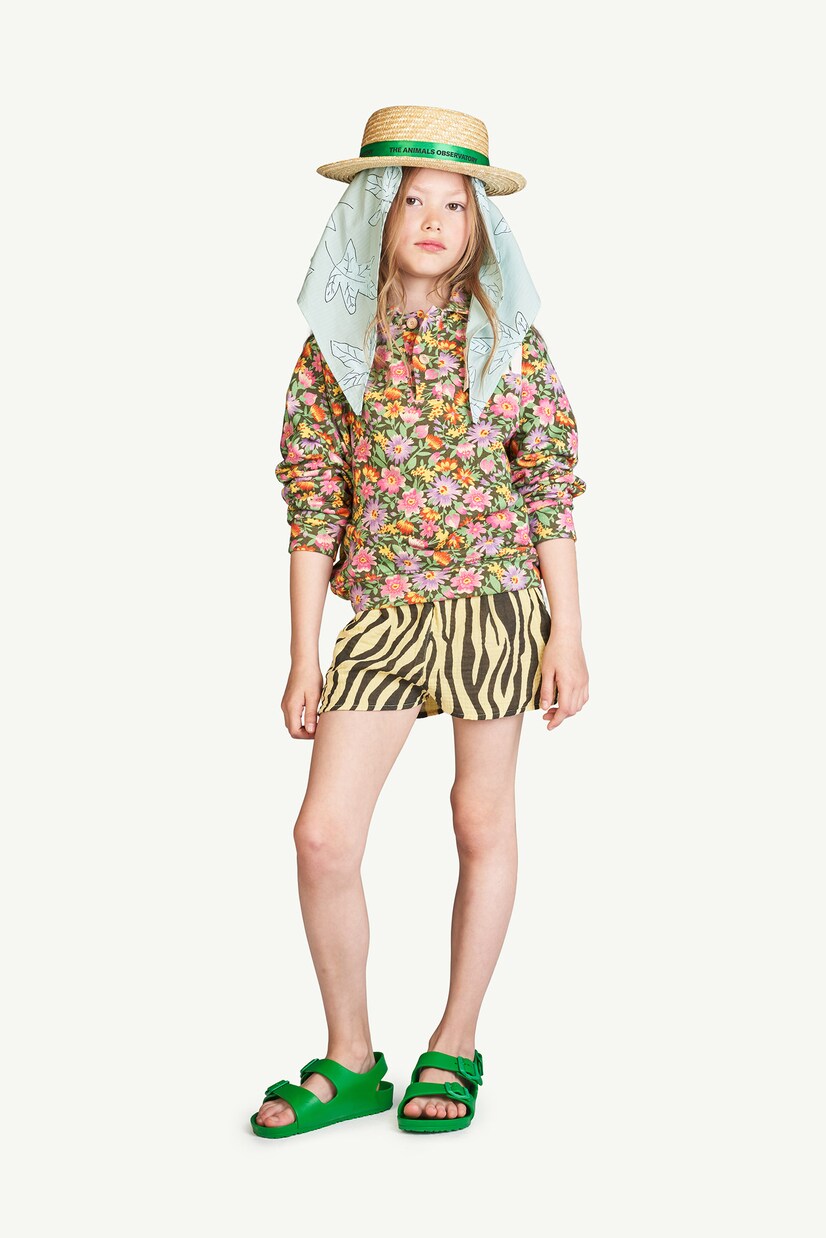 Calm Pants animal-print cotton shorts | The Animals Observatory