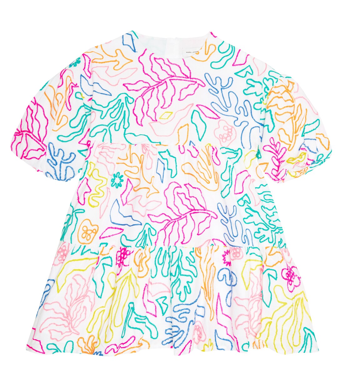 Embroidered cotton and linen dress | Marc Jacobs Kids
