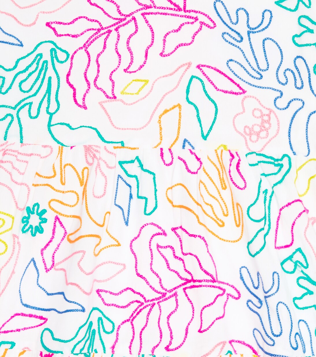 Embroidered cotton and linen dress | Marc Jacobs Kids