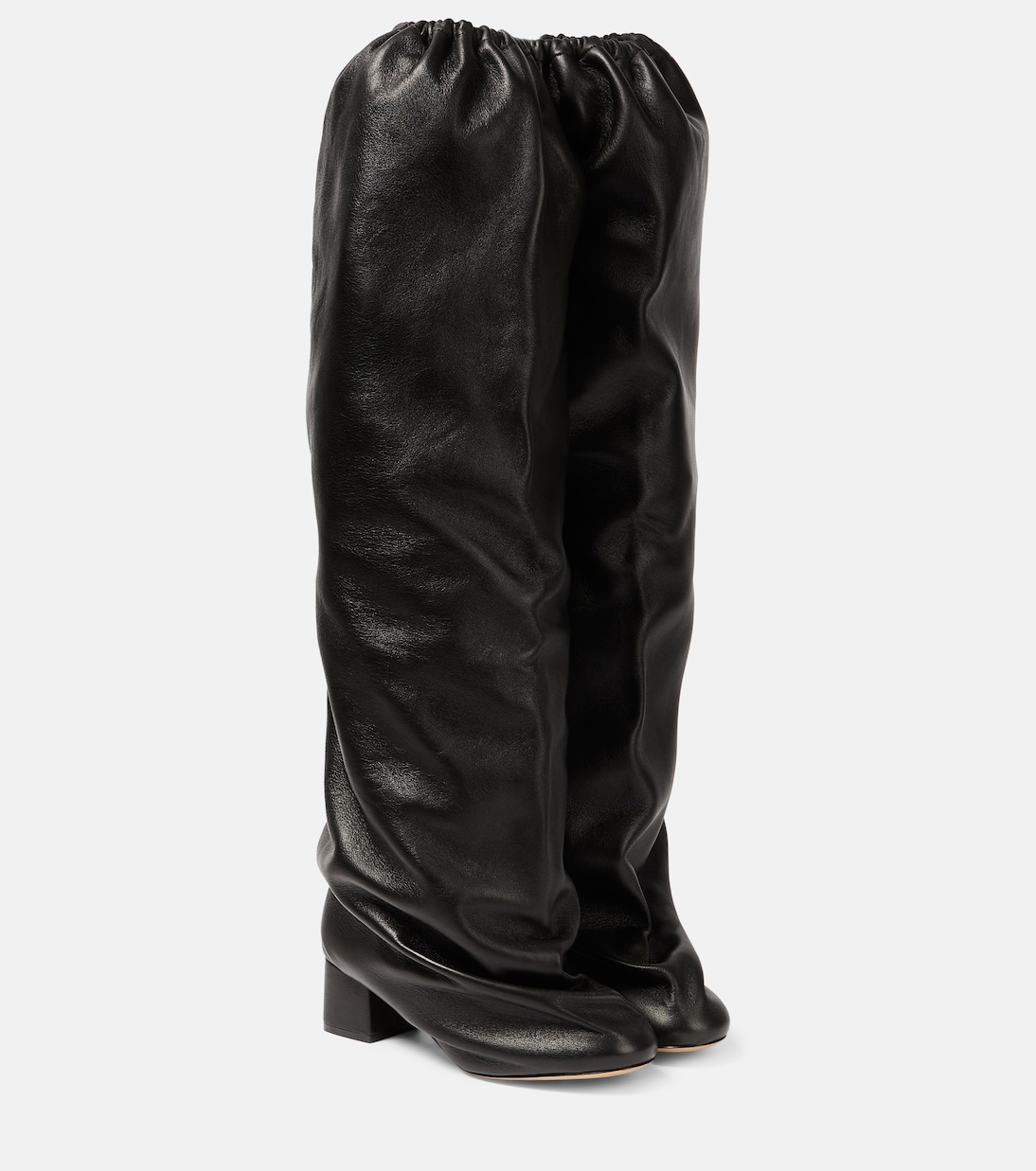 Bowe leather over-the-knee boots | Khaite