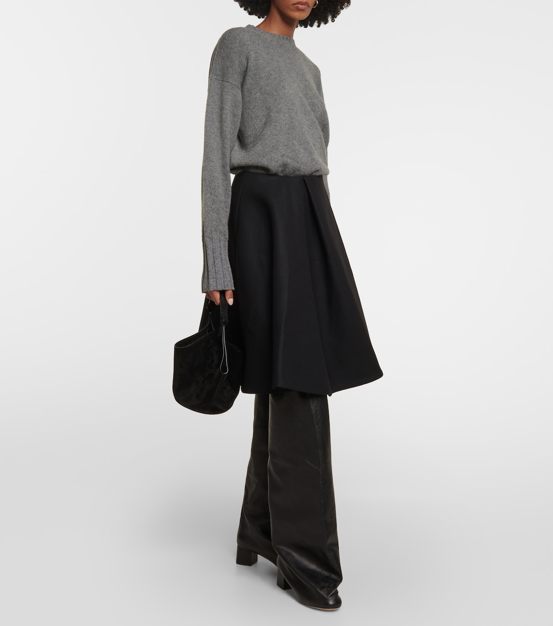 Bowe leather over-the-knee boots | Khaite