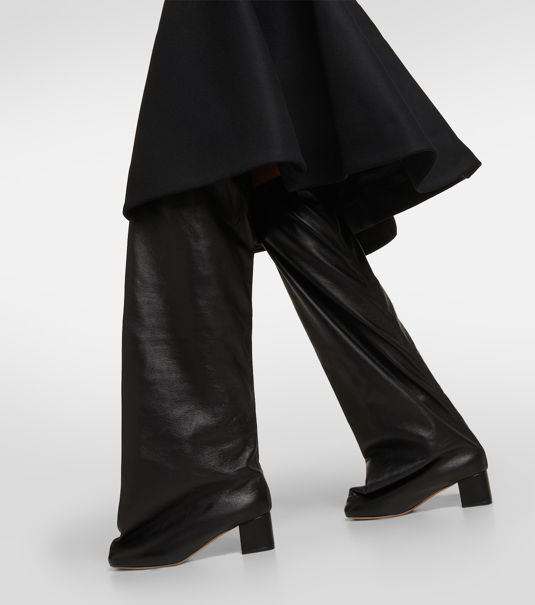 Bowe leather over-the-knee boots | Khaite