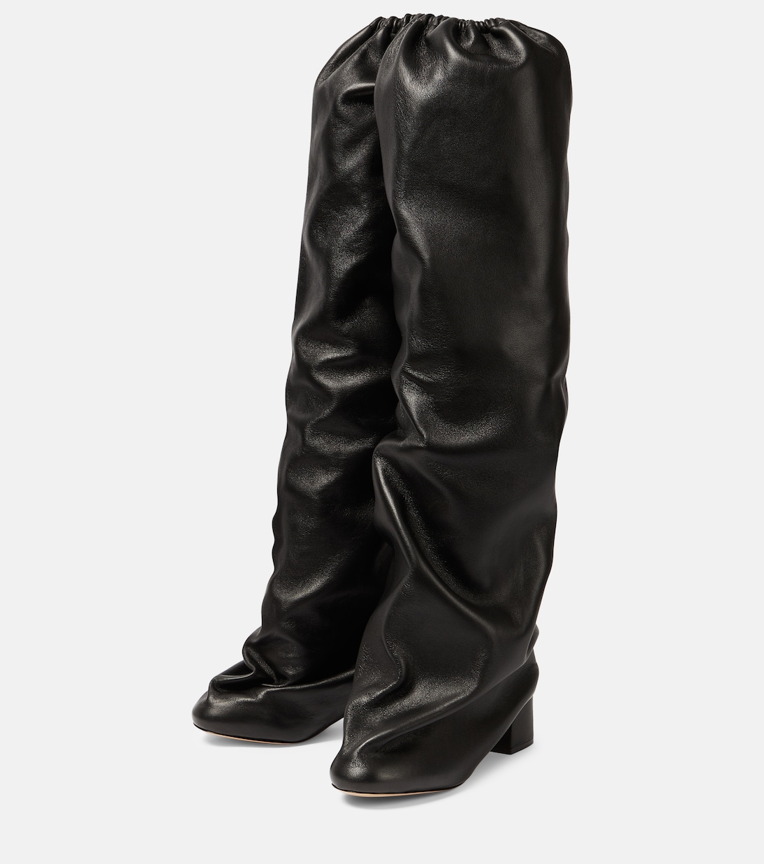 Bowe leather over-the-knee boots | Khaite