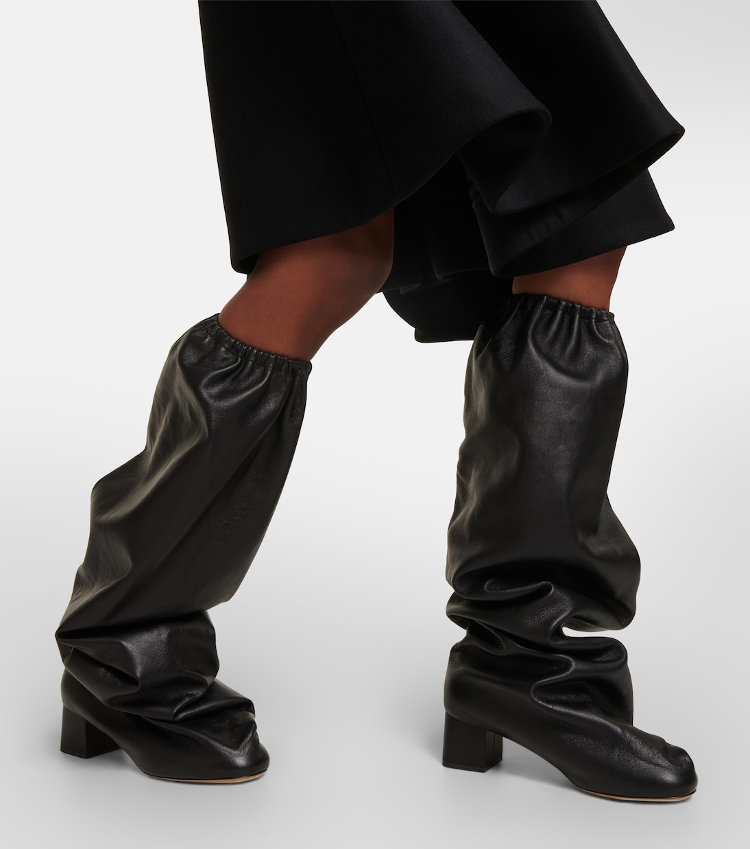 Bowe leather over-the-knee boots | Khaite