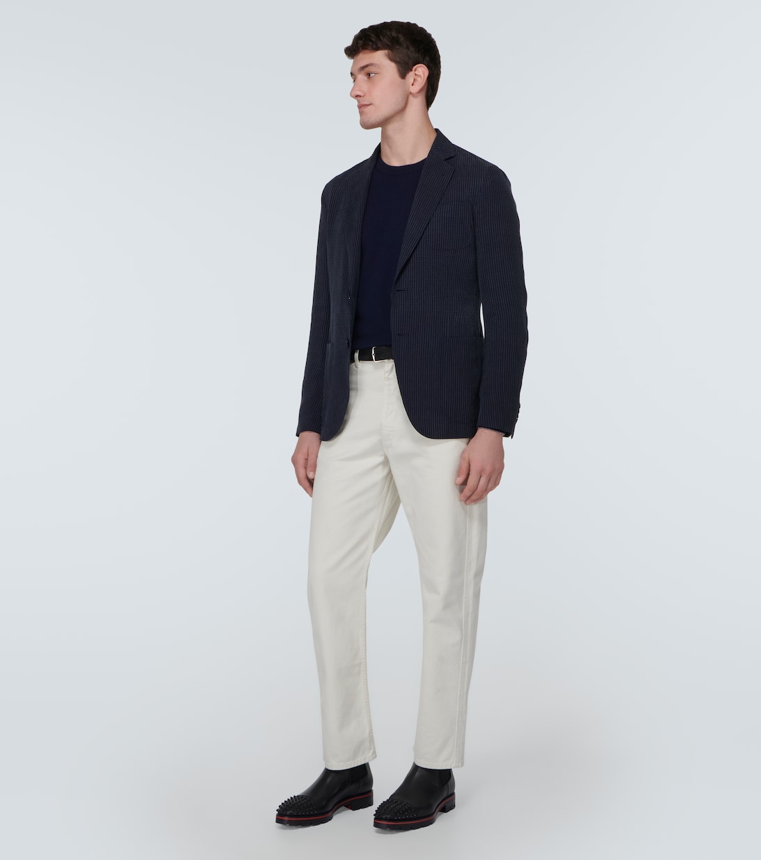 Chelsea Boots Melon Spikes aus Leder | Christian Louboutin