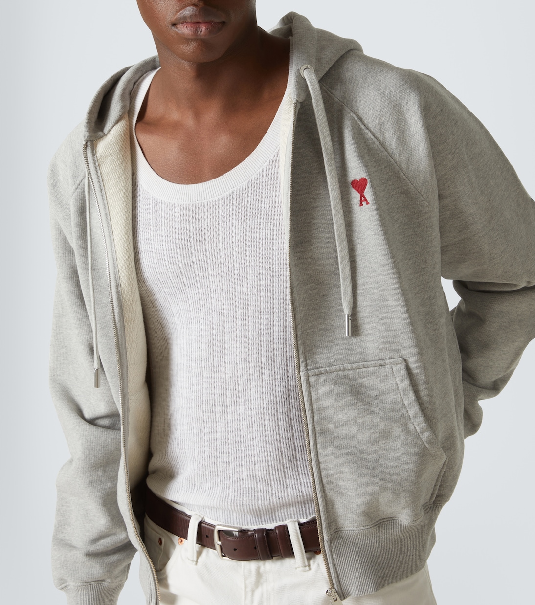 Kapuzenjacke Ami de Cœur aus Baumwoll-Jersey | Ami Paris