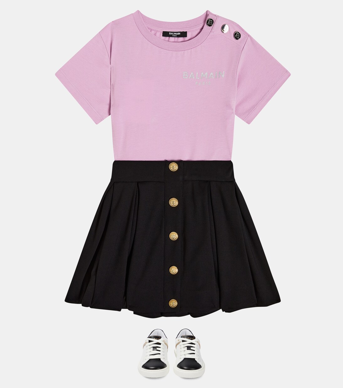 Pleated skirt | Balmain Kids