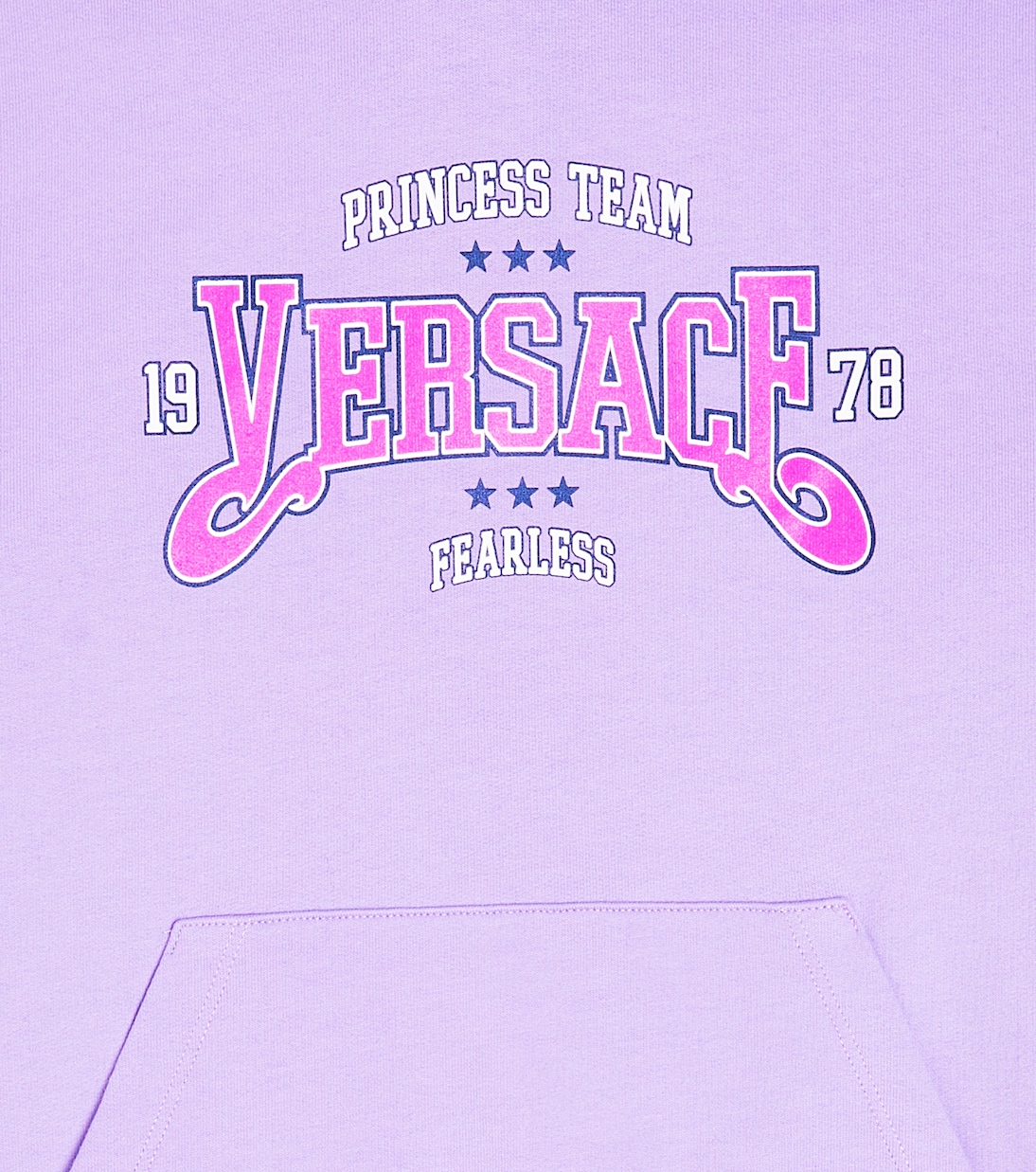Logo cotton jersey hoodie | Versace Kids