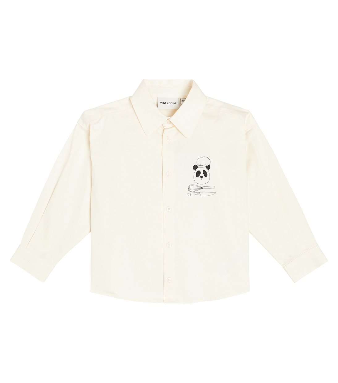 Chef Panda cotton shirt | Mini Rodini