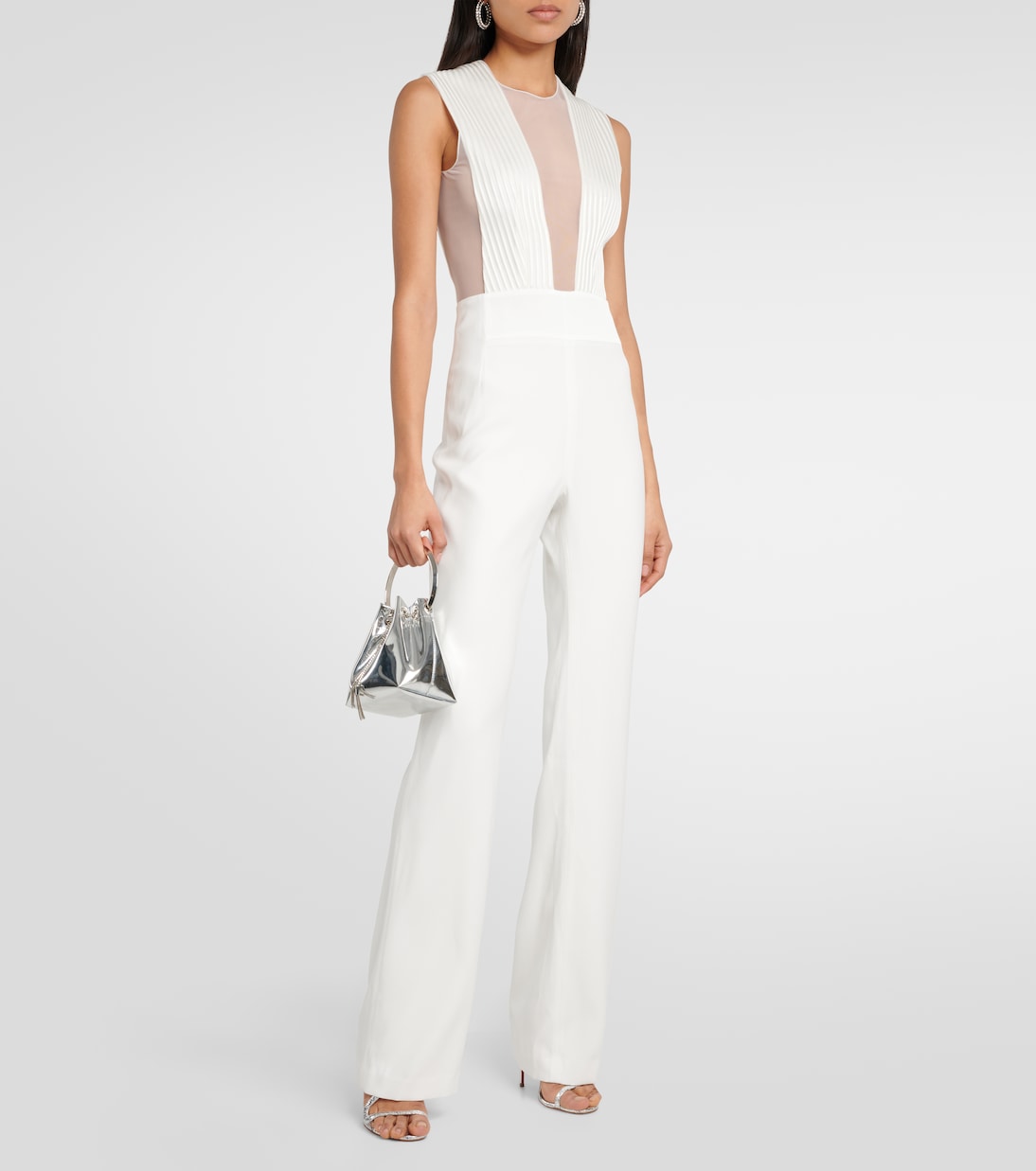 Bridal Soho flared jumpsuit | Galvan