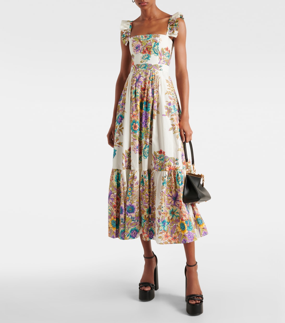 Robe longue en coton à fleurs | Etro