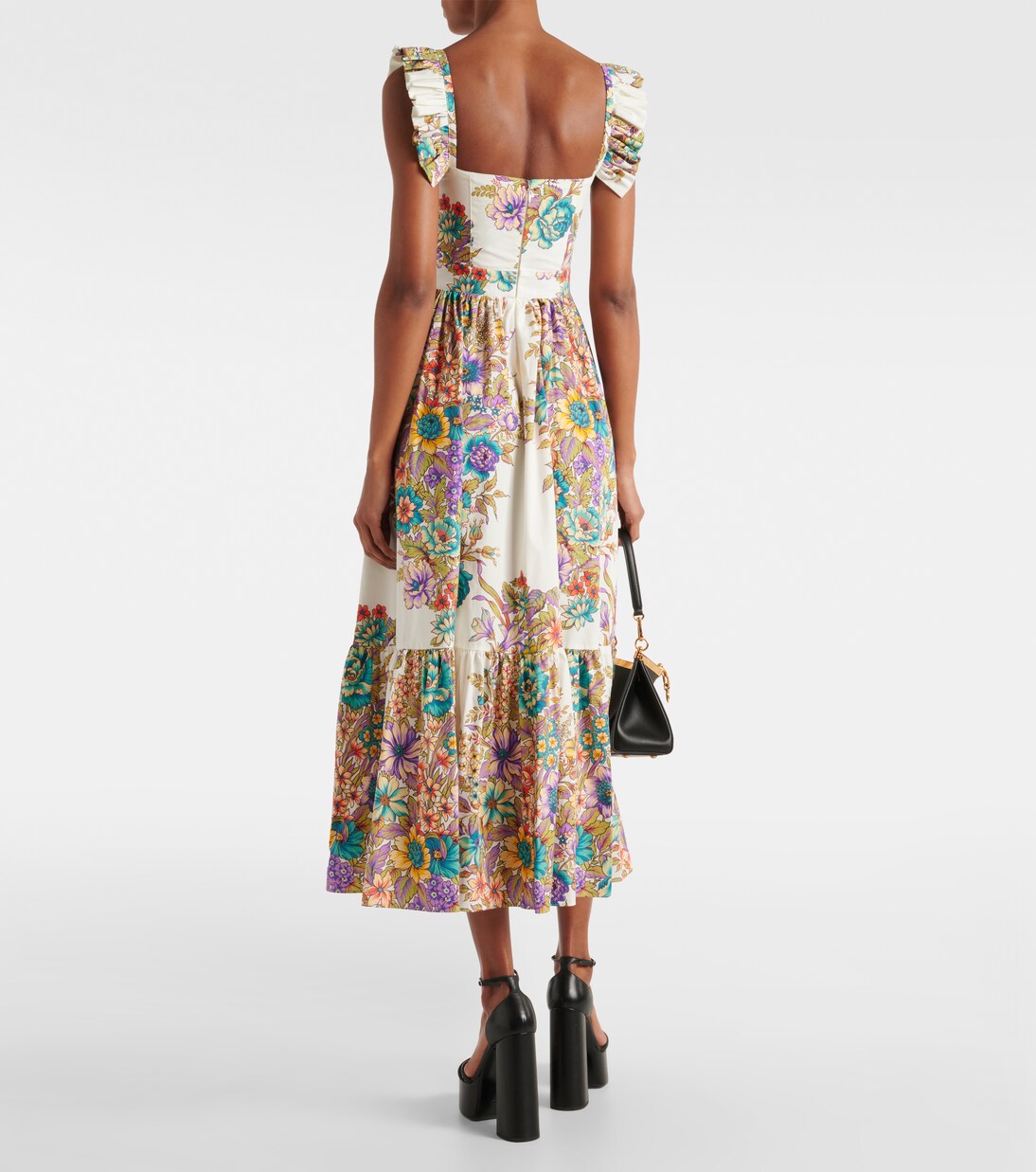 Robe longue en coton à fleurs | Etro