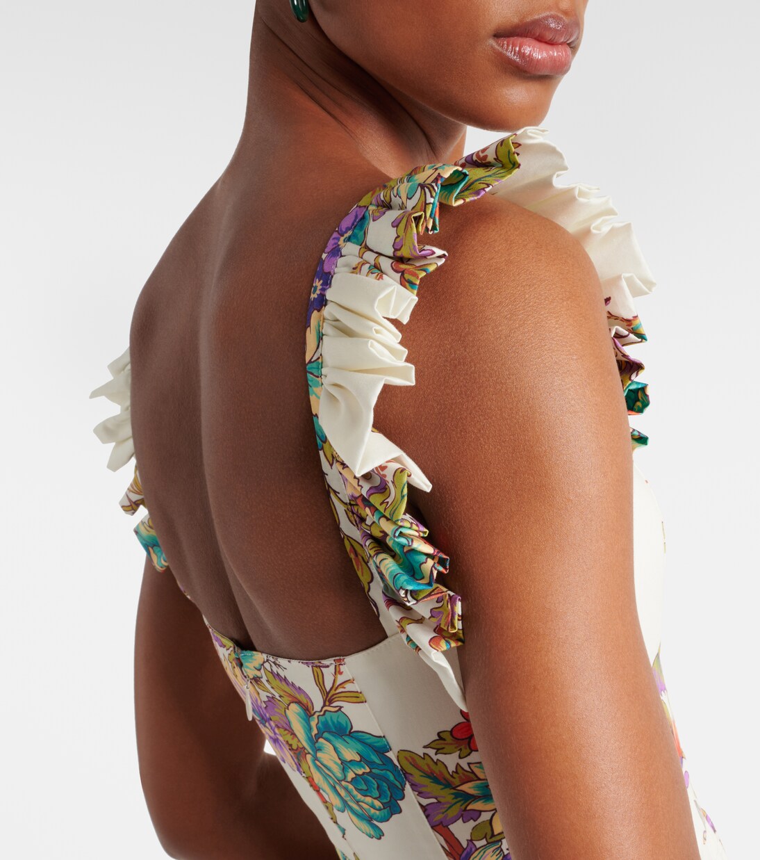 Robe longue en coton à fleurs | Etro