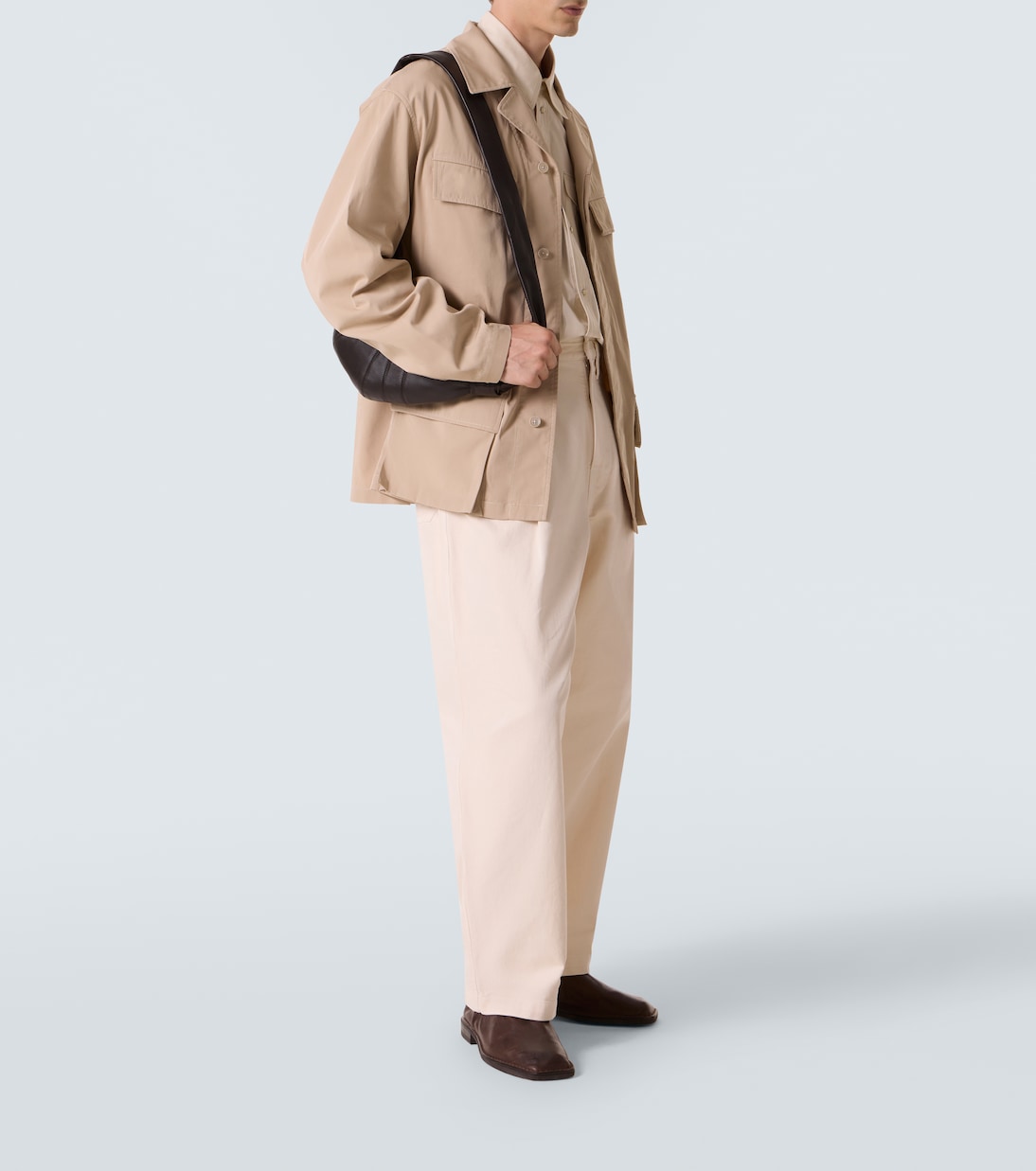 Crossbody Bag Croissant Small aus Leder | Lemaire