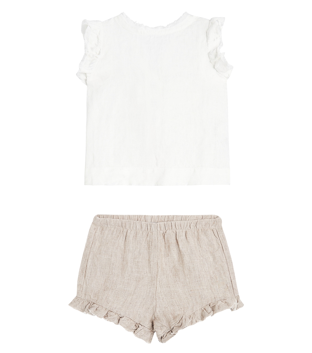 Baby - Top e culottes in lino | Il Gufo