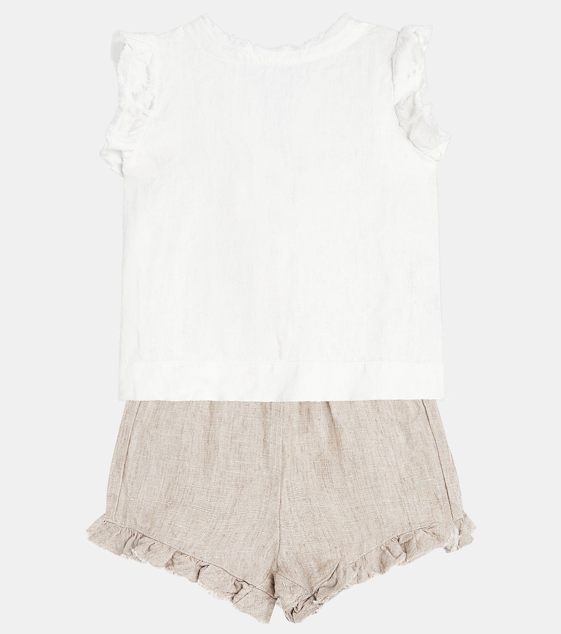 Baby - Top e culottes in lino | Il Gufo