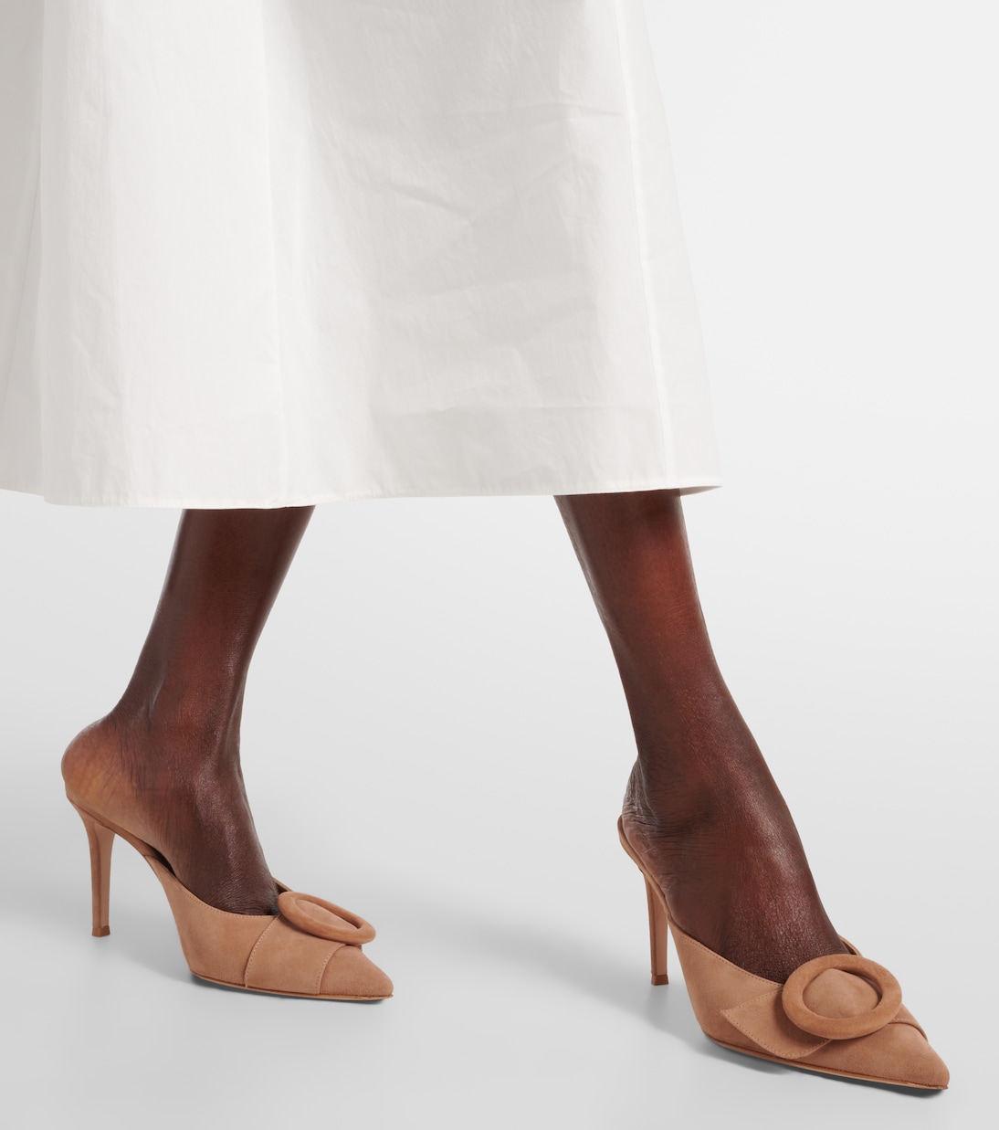Mules aus Veloursleder | Gianvito Rossi