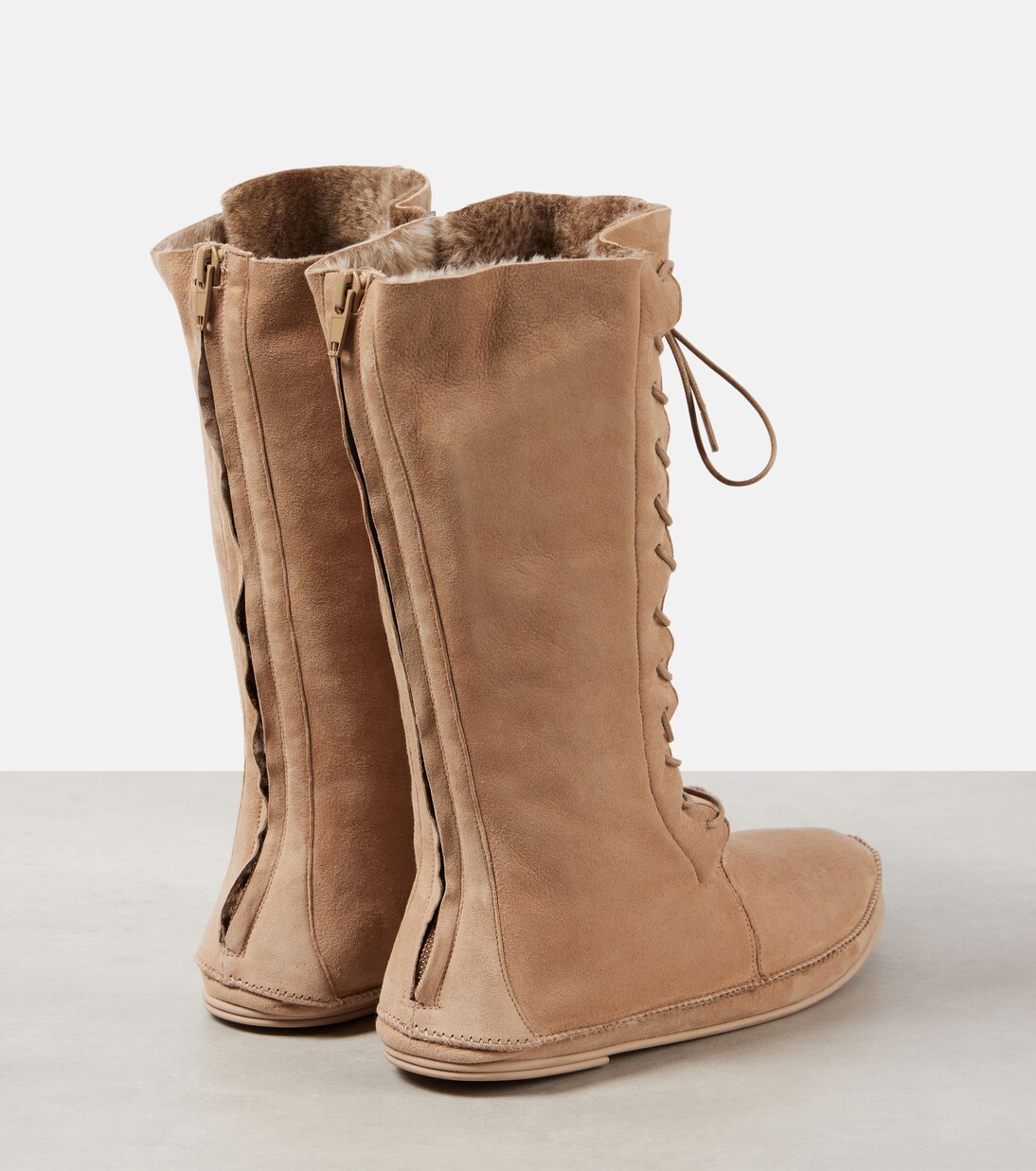 Schnürstiefel Tyler aus Veloursleder | The Row