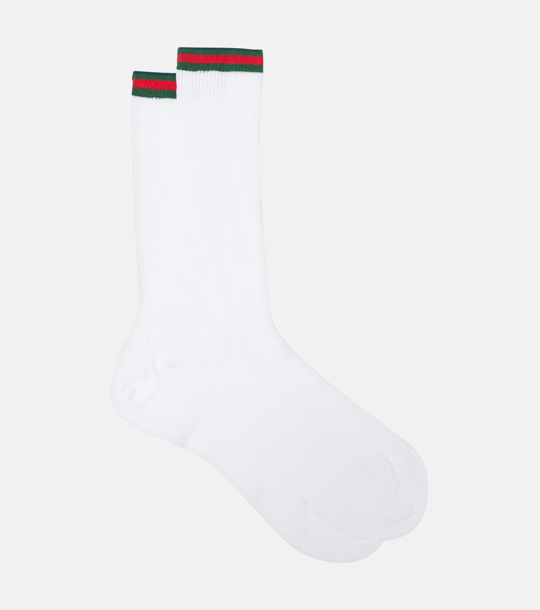 Web ribbed-knit cotton-blend socks | Gucci