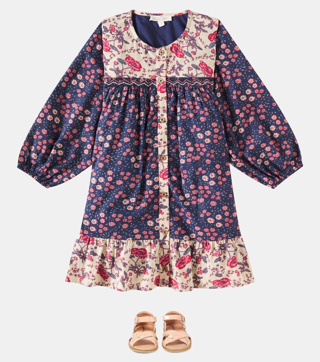 Robe Massilia en coton à fleurs | Louise Misha