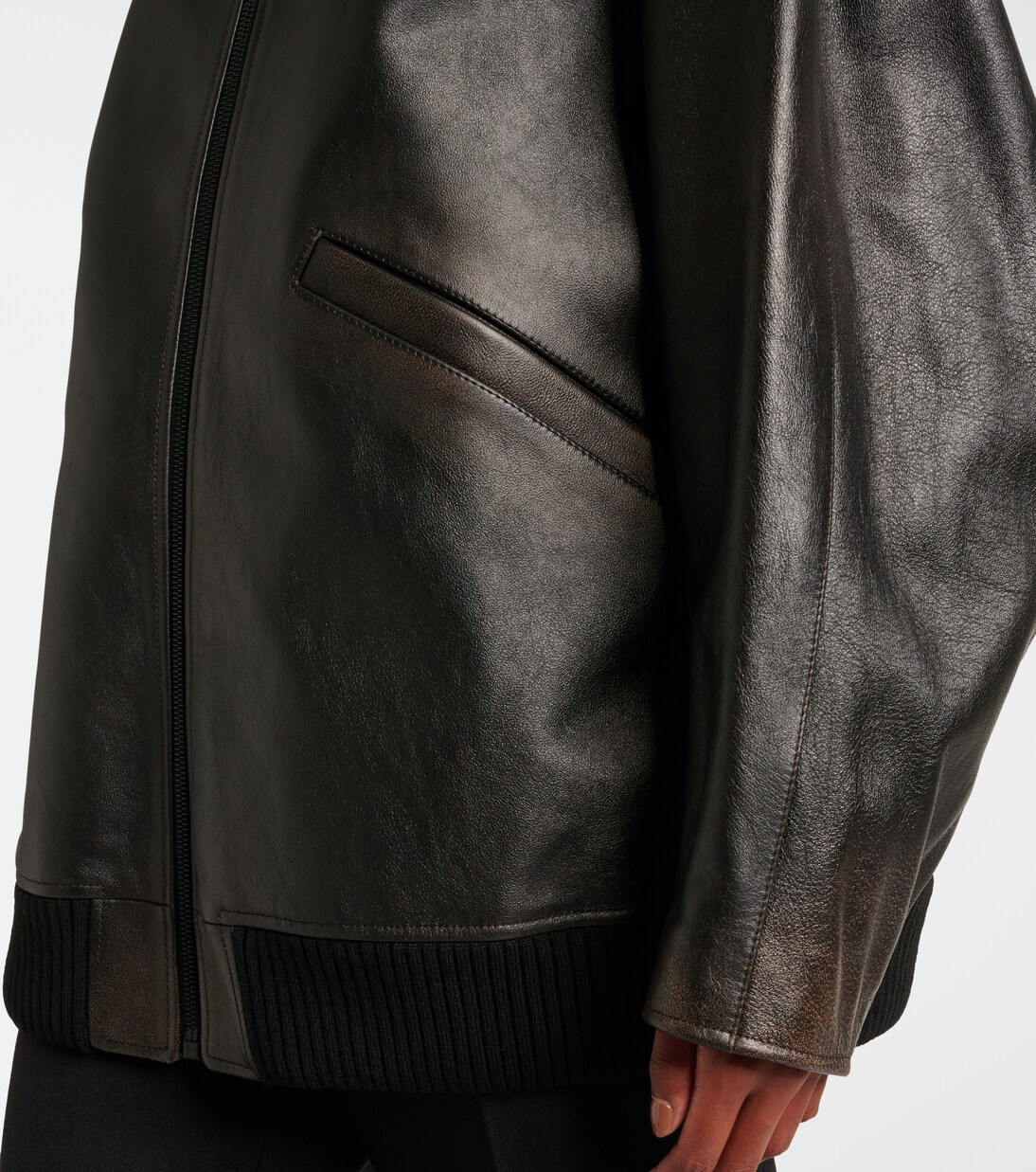 Kengia leather bomber jacket | The Row