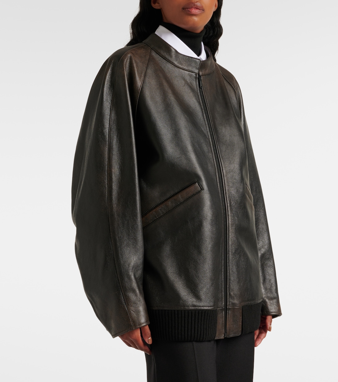 Kengia leather bomber jacket | The Row